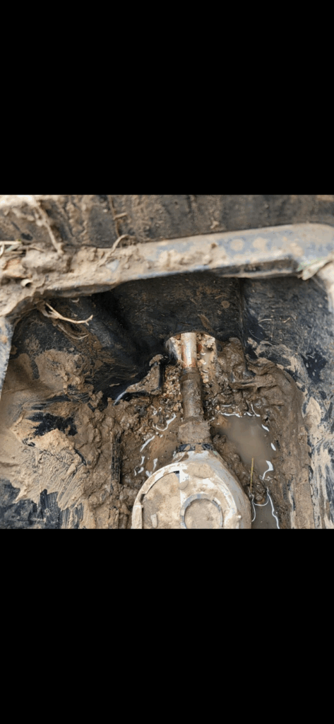 ewer camera inspection in Plano TX showing the inside of the sewer line.