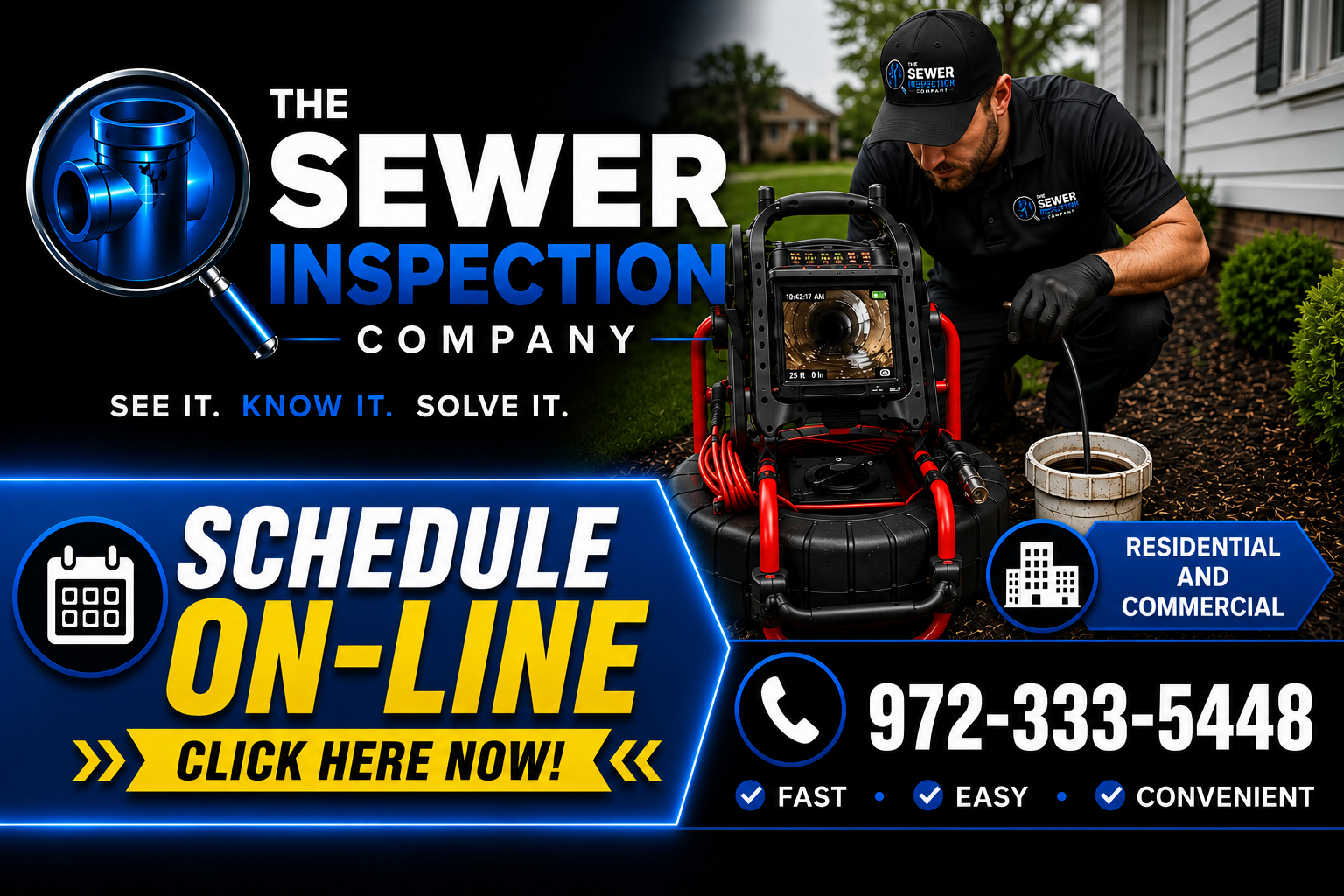 The Sewer Inspection Company Sewer Inspection Banner