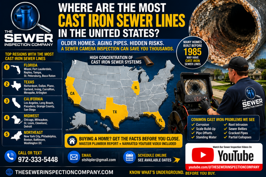 where-are-most-cast-iron-sewer-lines